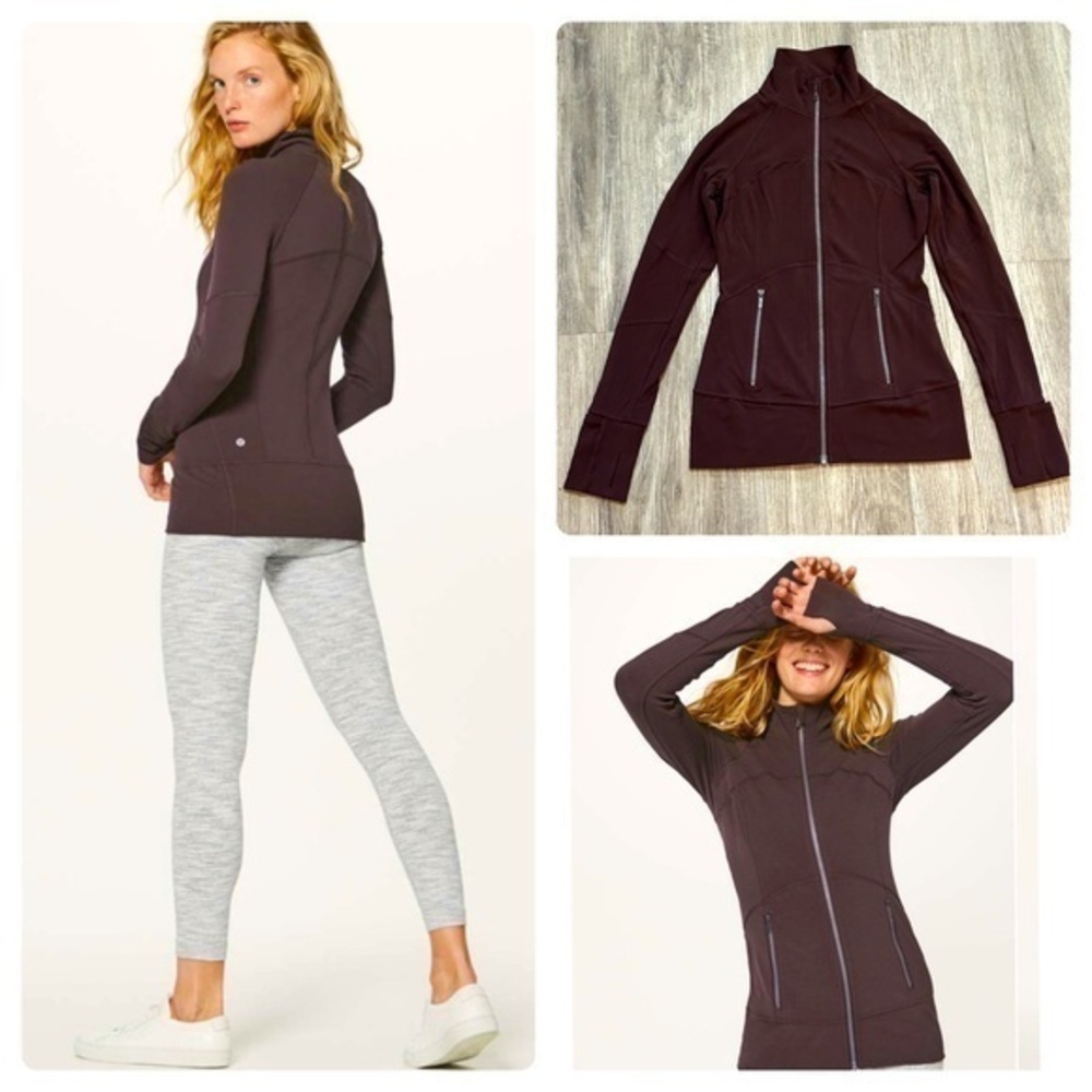 LULULEMON CONTOUR JACKET. Like new condition. Soft Nulu fabric. Pelt colour